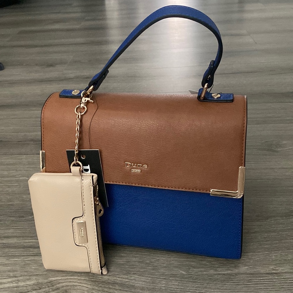 Rare Brown & Blue Dune London Handbag Brand New